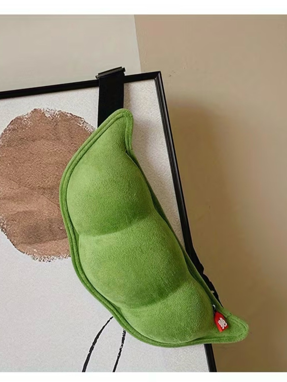 Brand New Plush Pea Pod Crossbody Bag in Green